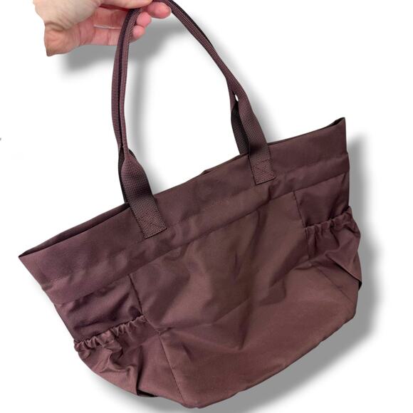 Modern Picnic NWT Dark Brown Insulated Polyester Lightweight Chic Tote Lunch Bag - Picture 8 of 13